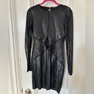 Elegant Black Sequin Dress